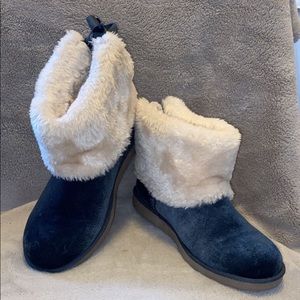 Blue Arizona Suede Booties